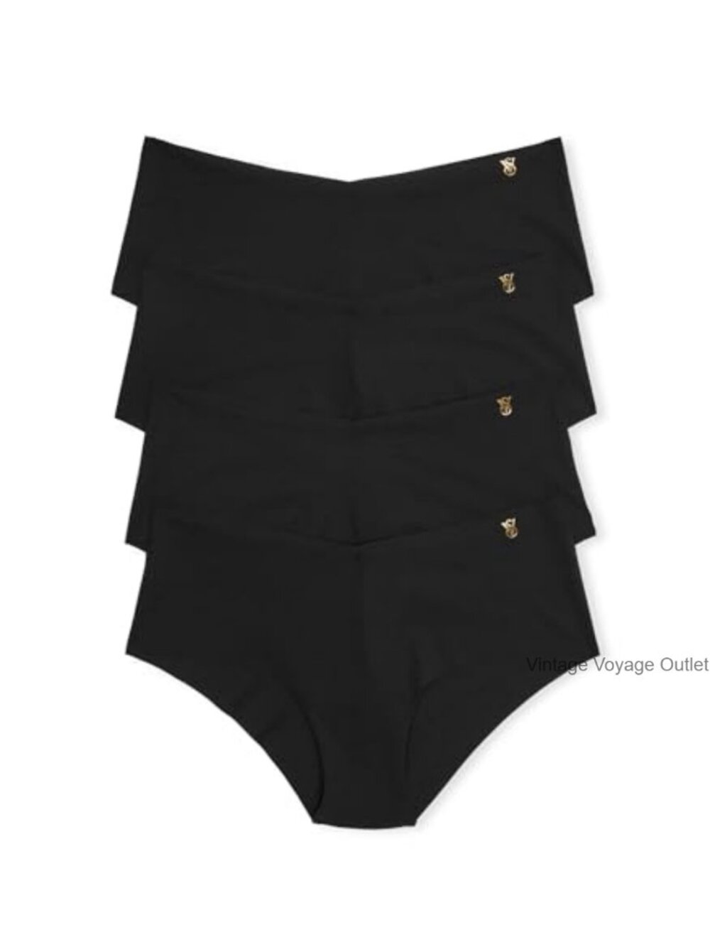 Seamless Cheeky Panties No-Show Raw Cut Wicking Underwear Single Pack